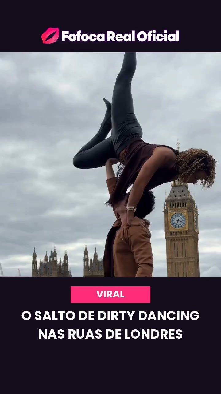 Bailarina brasileira recria salto de Dirty Dancing em Londres e viraliza